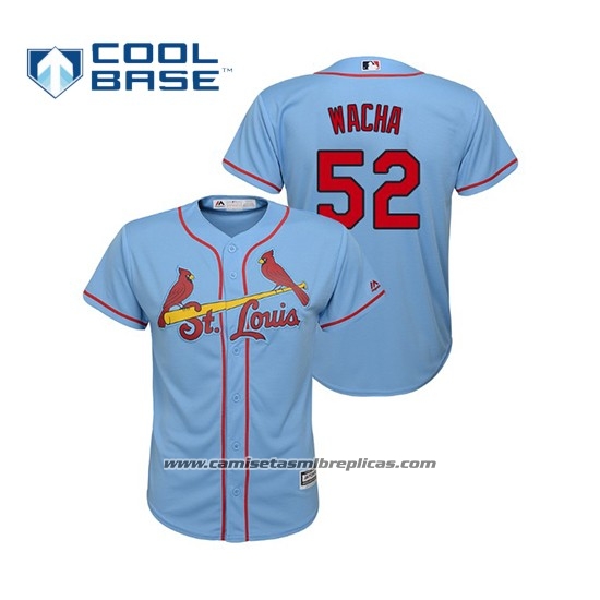 Camiseta Beisbol Nino St. Louis Cardinals Michael Wacha Cool Base Alterno Horizon 2019 Azul